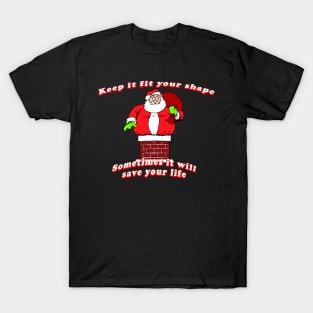 Funny fat santa claus T-Shirt